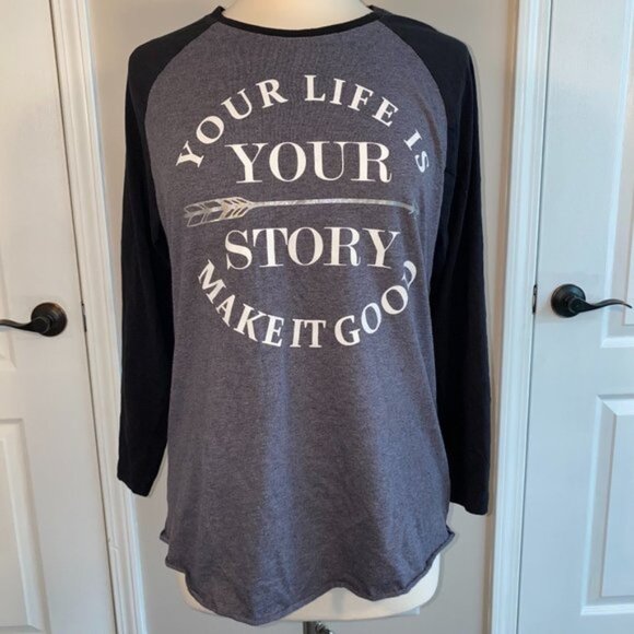 Your Life Your Story top XL Soffe NWOT - Picture 1 of 3